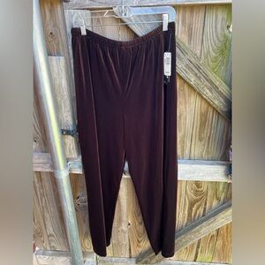 👗RL Richard brown velvet pull on pants
